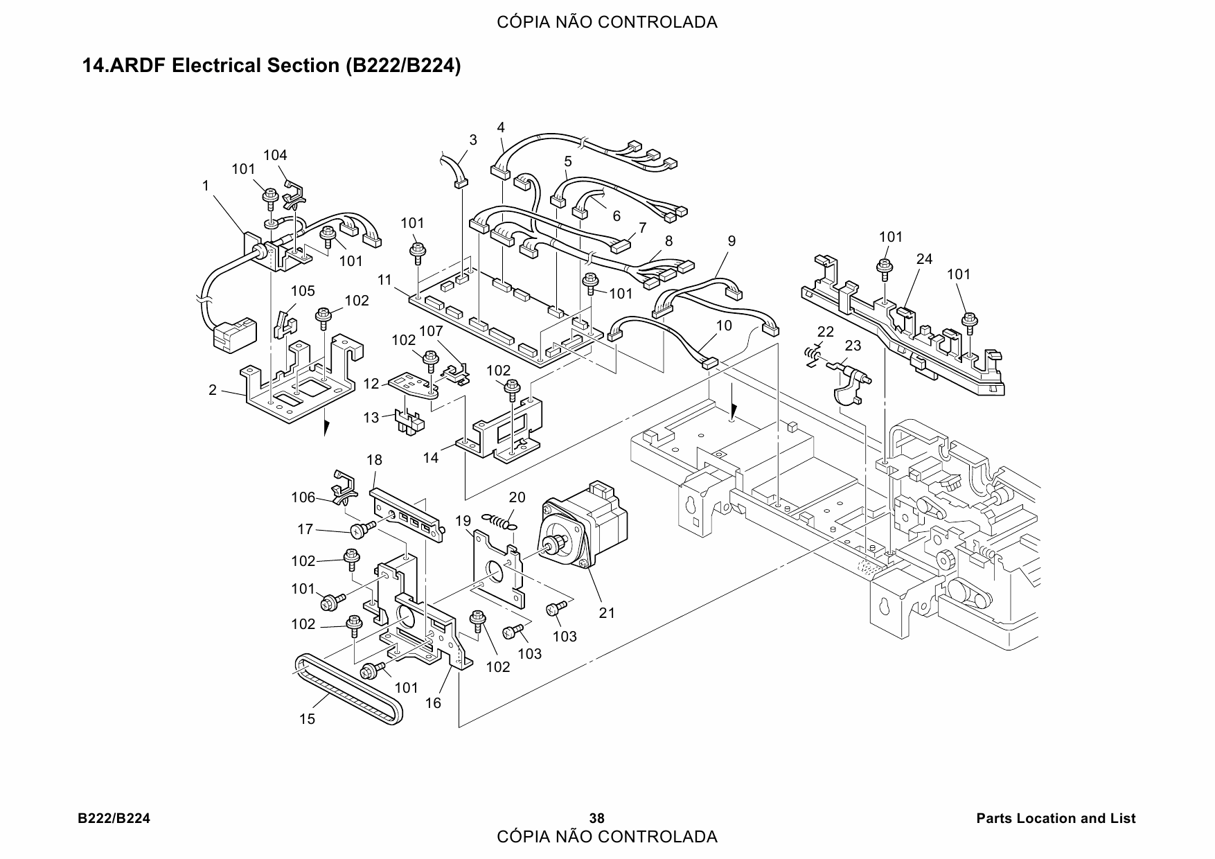 RICOH Aficio MP-C3500 C4500 B222 B224 Parts Catalog-3